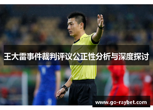 王大雷事件裁判评议公正性分析与深度探讨