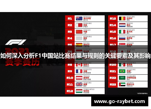 如何深入分析F1中国站比赛结果与规则的关键要素及其影响